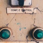 Close-up of an older mechanical machine